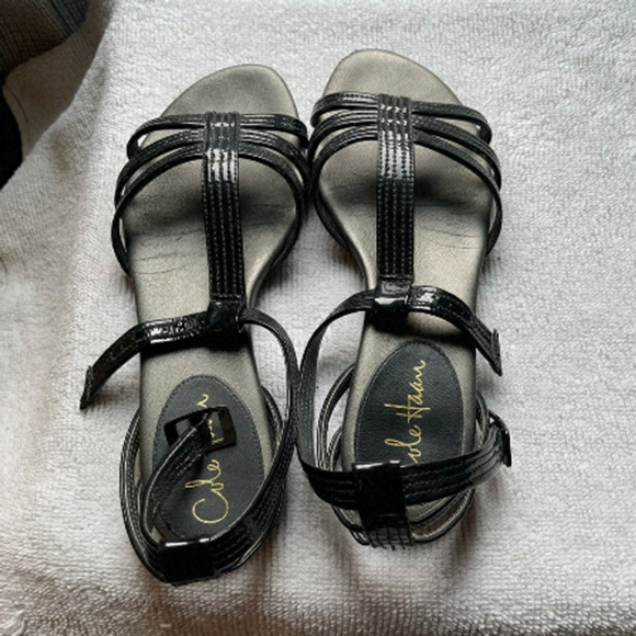 Cole Haan Shoes - Cole Haan Nike Air strappy patent leather sandals.
